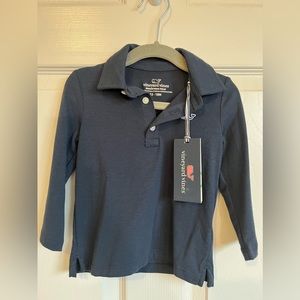 Vineyard Vines Long-sleeve Navy Polo